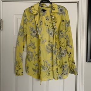 Yellow Floral Talbots Shirt